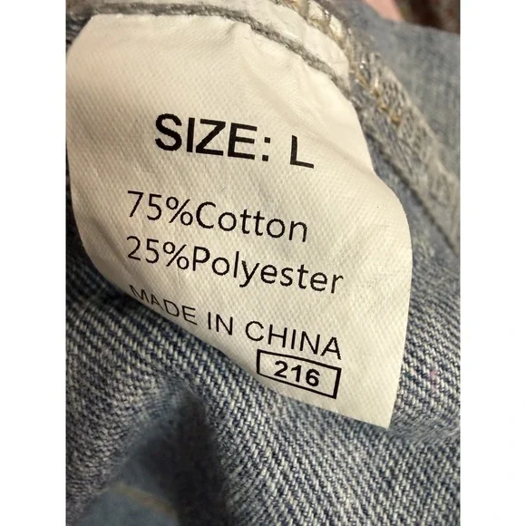 NWT Boho Aztec Blanket Sleeve Denim Jacket Hoodie Women's Size Large Modern - Picture 7 of 9